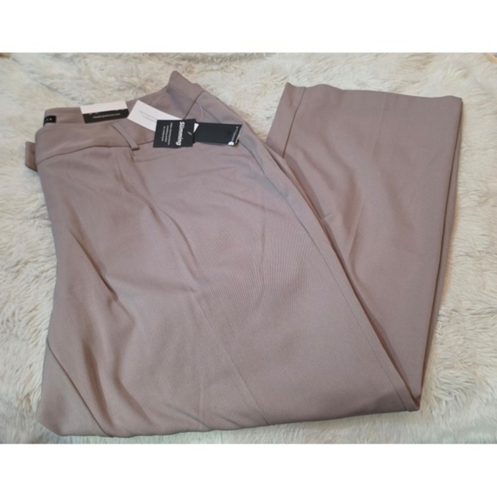 NWT Rafaella The Curvy Boot High Rise Slimming Dress Pants Plus Size 22W Mauve